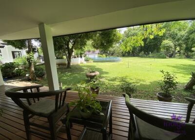 Splendid 5 rai property with an amazing 4 bedroom home, salt water pool and lake Doi Saket Chiangmai