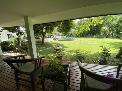 Splendid 5 rai property with an amazing 4 bedroom home, salt water pool and lake Doi Saket Chiangmai