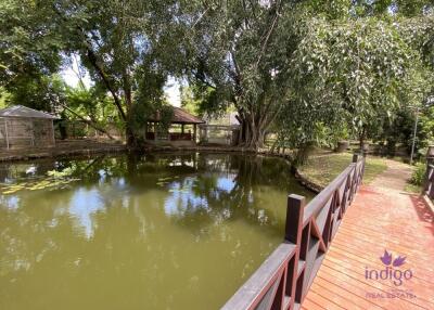 Splendid 5 rai property with an amazing 4 bedroom home, salt water pool and lake Doi Saket Chiangmai