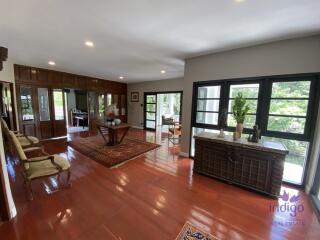 Splendid 5 rai property with an amazing 4 bedroom home, salt water pool and lake Doi Saket Chiangmai