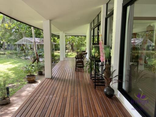 Splendid 5 rai property with an amazing 4 bedroom home, salt water pool and lake Doi Saket Chiangmai