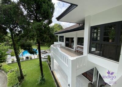 Splendid 5 rai property with an amazing 4 bedroom home, salt water pool and lake Doi Saket Chiangmai