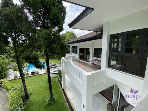 Splendid 5 rai property with an amazing 4 bedroom home, salt water pool and lake Doi Saket Chiangmai