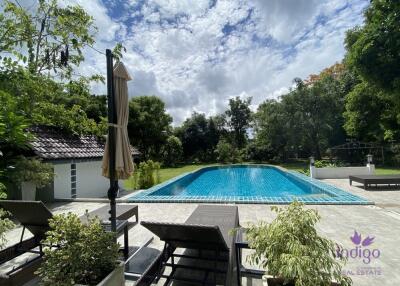 Splendid 5 rai property with an amazing 4 bedroom home, salt water pool and lake Doi Saket Chiangmai