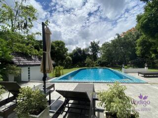 Splendid 5 rai property with an amazing 4 bedroom home, salt water pool and lake Doi Saket Chiangmai