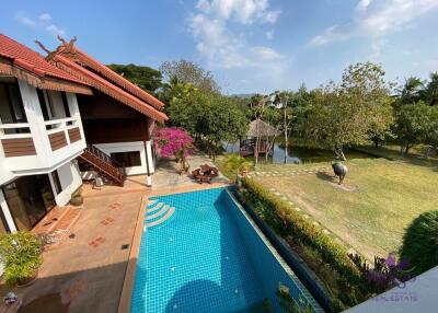 Large property on 4+ rai land for sale 6 bedrooms near Mae Jo University Sansai Chiangmai