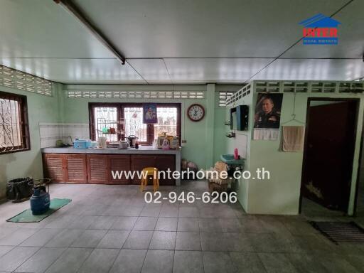 Spacious kitchen with ample storage and natural light