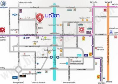 Area map showing location of the property and nearby amenities