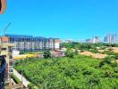 High-rise building with a scenic view