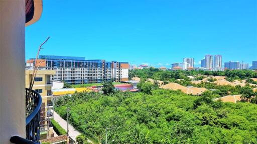 High-rise building with a scenic view