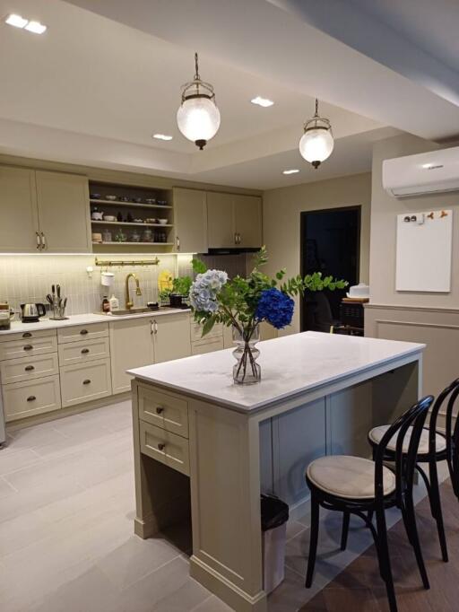 Modern kitchen with island and contemporary furnishings