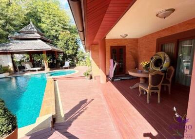 Grand 6 bedroom pool villa for sale in a great neighbourhood, Lanna Ville, near Meechok Plaza, Sanphisuea, Muang ,Chiang Mai