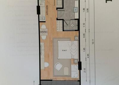 Detailed floor plan of a Type A apartment