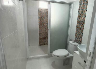 Modern bathroom with shower