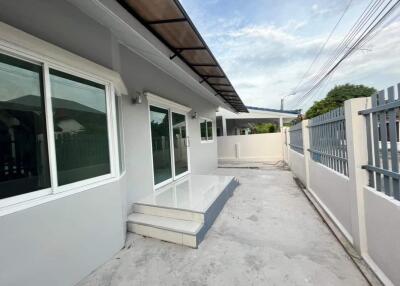 modern house exterior with terrace