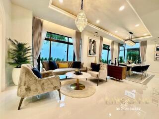 Modern and spacious living room with elegant decor