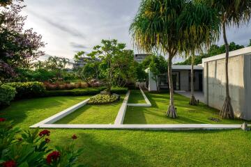 Beautifully landscaped garden with a modern design