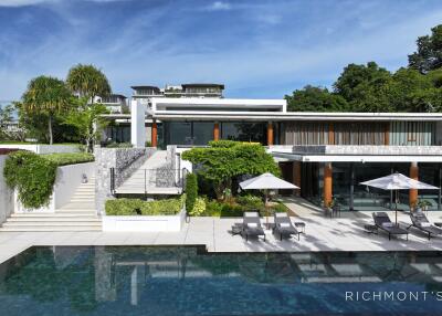 Modern luxury villa with pool