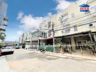 Street view of residential buildings