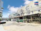 Street view of residential buildings