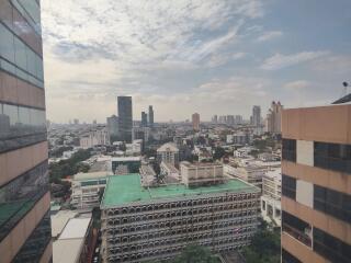 View of cityscape from a high-rise building