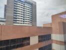 View of buildings from a window