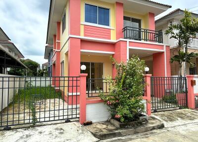 Front View of a House with Fence