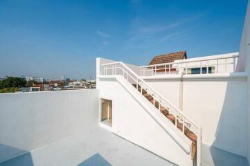 Rooftop terrace with staircase