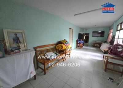 Living room with seating and decor