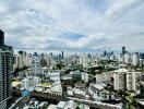 View of city buildings and skyline