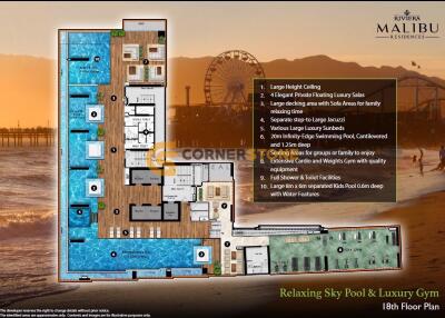 3 bedroom Condo in Riviera Malibu Pratumnak