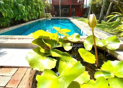 2.5 Bedroom Teakwood House with Private Pool for Rent near Bluport and BECC International School, off Soi 112 Hua Hin