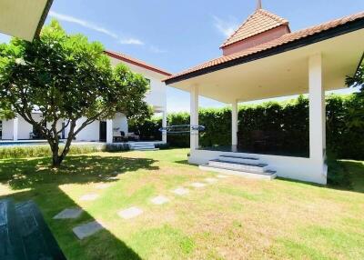 Palm Hills golf course Balinese style mansion pool villa for sale Hua Hin