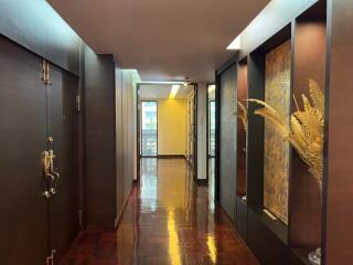 Modern hallway with decorative elements