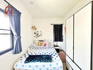 Bright and cozy bedroom with natural light