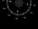 Compass showing direction and coordinates