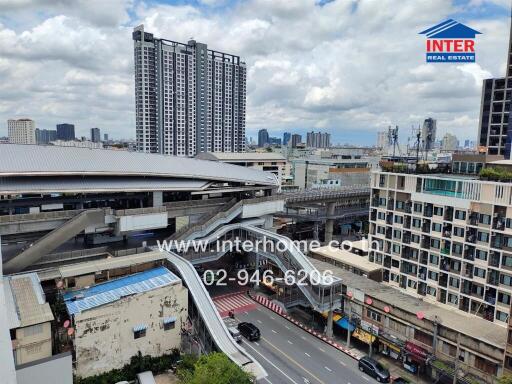 Cityscape view from a high vantage point