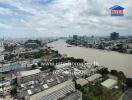 Panoramic view of the city and river