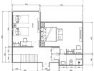 Technical drawing of the second floor plan