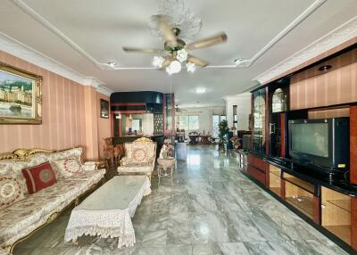 Spacious living room with stylish decor and modern amenities