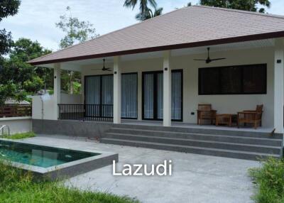 Spacious Coconut Lane pool villa with 2 bedrooms for sale on 600m2 of chanot land