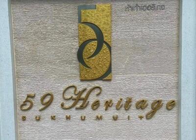 1-BR Condo at 59 Heritage Sukhumvit 59 near BTS Thong Lor