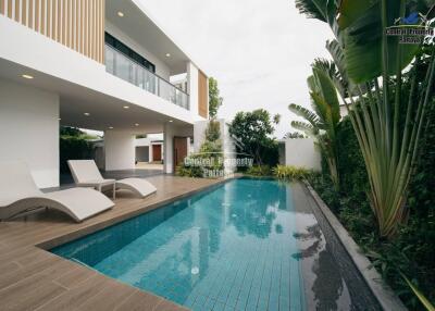 Stunning, 3 bedroom, 4 bathroom, pool villa for sale at Mabprachan Lake, East Pattaya.