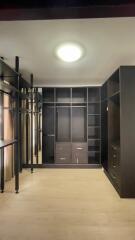 Spacious walk-in closet with ample storage