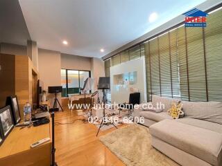 Living room with furniture and decor