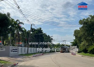 Street view of a residential area