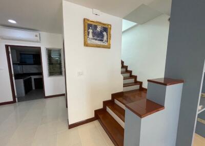 Modern living space with staircase