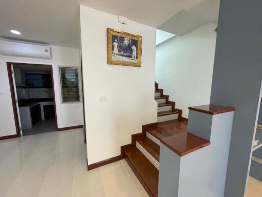 Modern living space with staircase