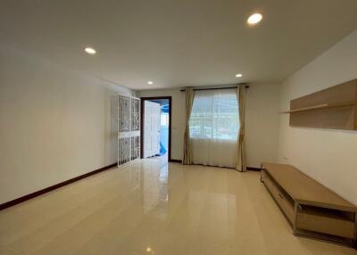 Spacious living room with natural light