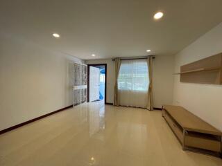 Spacious living room with natural light